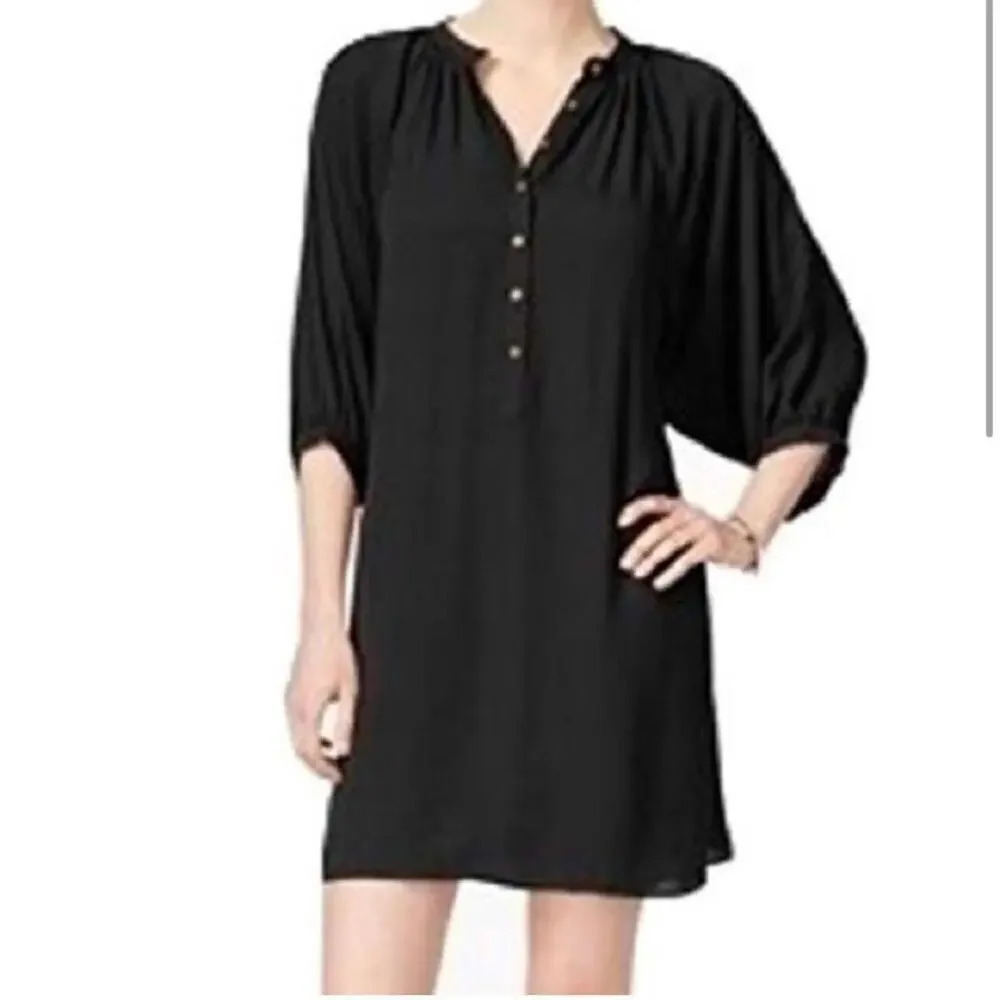 RACHEL‎ Rachel Roy Women’s XS Black 3/4 Sleeve Shirt Dress
